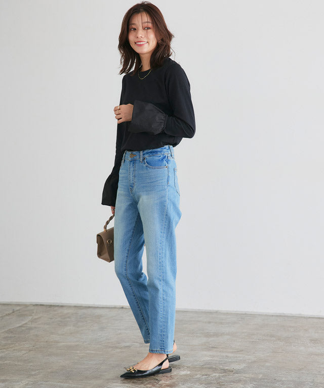 Balloon Cuff Cut Pullover