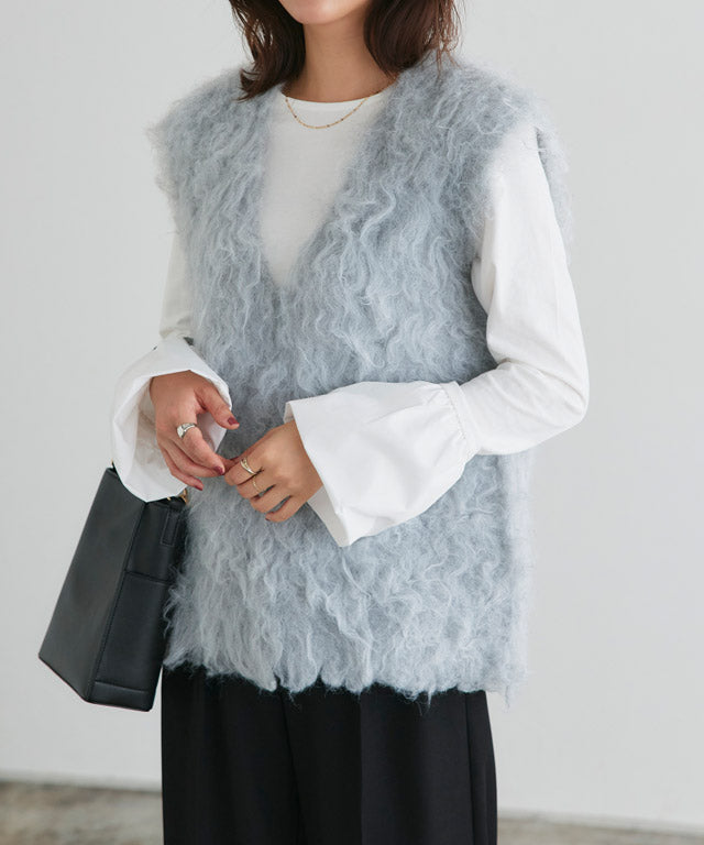 Balloon Cuff Cut Pullover