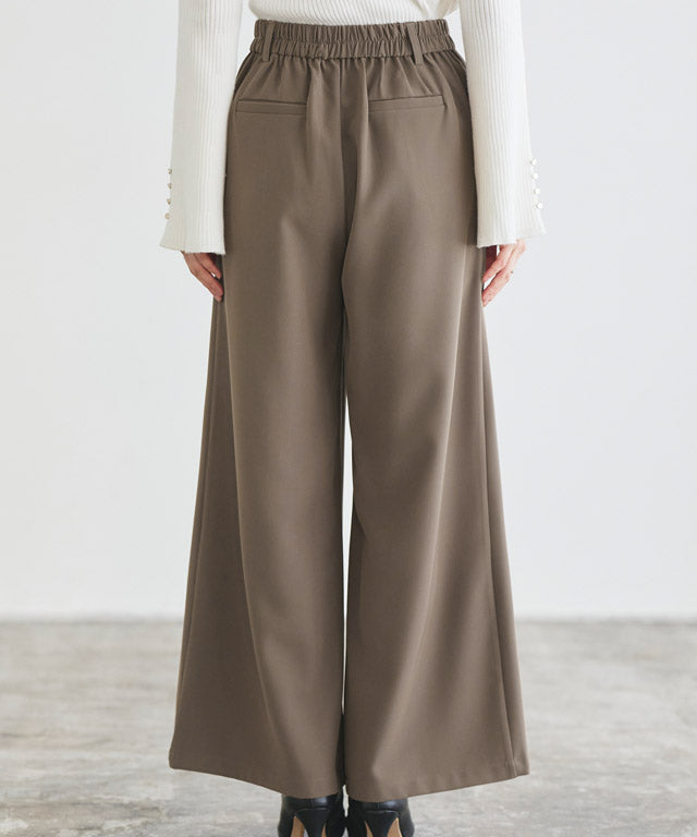 マーベラス バイ ピエロ marvelous by Pierrot 細見えタックワイドパンツ