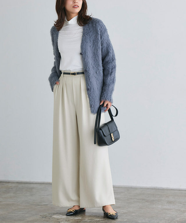 マーベラス バイ ピエロ marvelous by Pierrot 細見えタックワイドパンツ