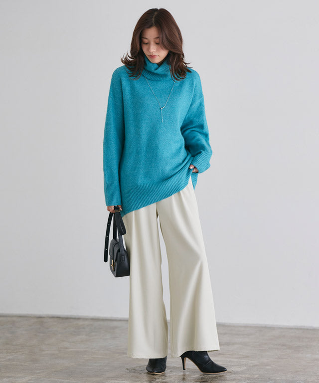 マーベラス バイ ピエロ marvelous by Pierrot 細見えタックワイドパンツ