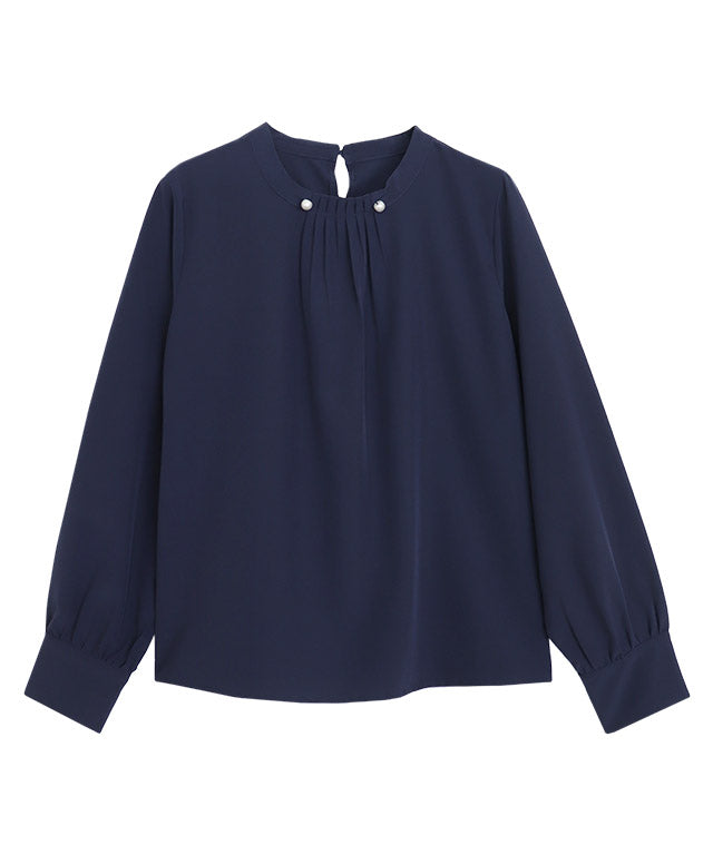 マーベラス バイ ピエロ marvelous by Pierrot パールボタンタックブラウス