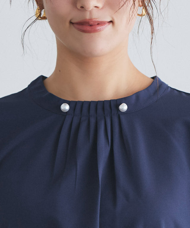 マーベラス バイ ピエロ marvelous by Pierrot パールボタンタックブラウス