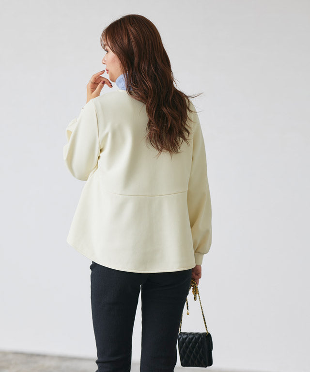 Marvelous by Pierrot Pair Skin Velour Back Frill Blouson