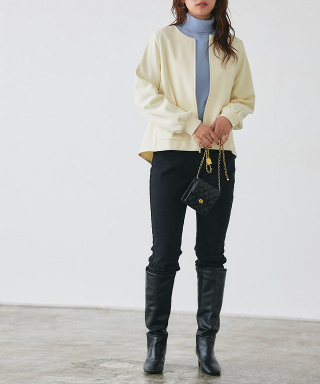 Marvelous by Pierrot Pair Skin Velour Back Frill Blouson