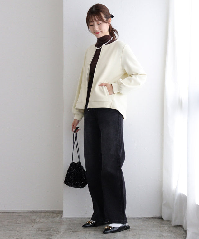 Marvelous by Pierrot Pair Skin Velour Back Frill Blouson