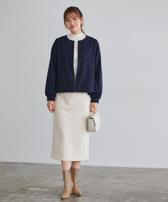 Marvelous by Pierrot Pair Skin Velour Back Frill Blouson