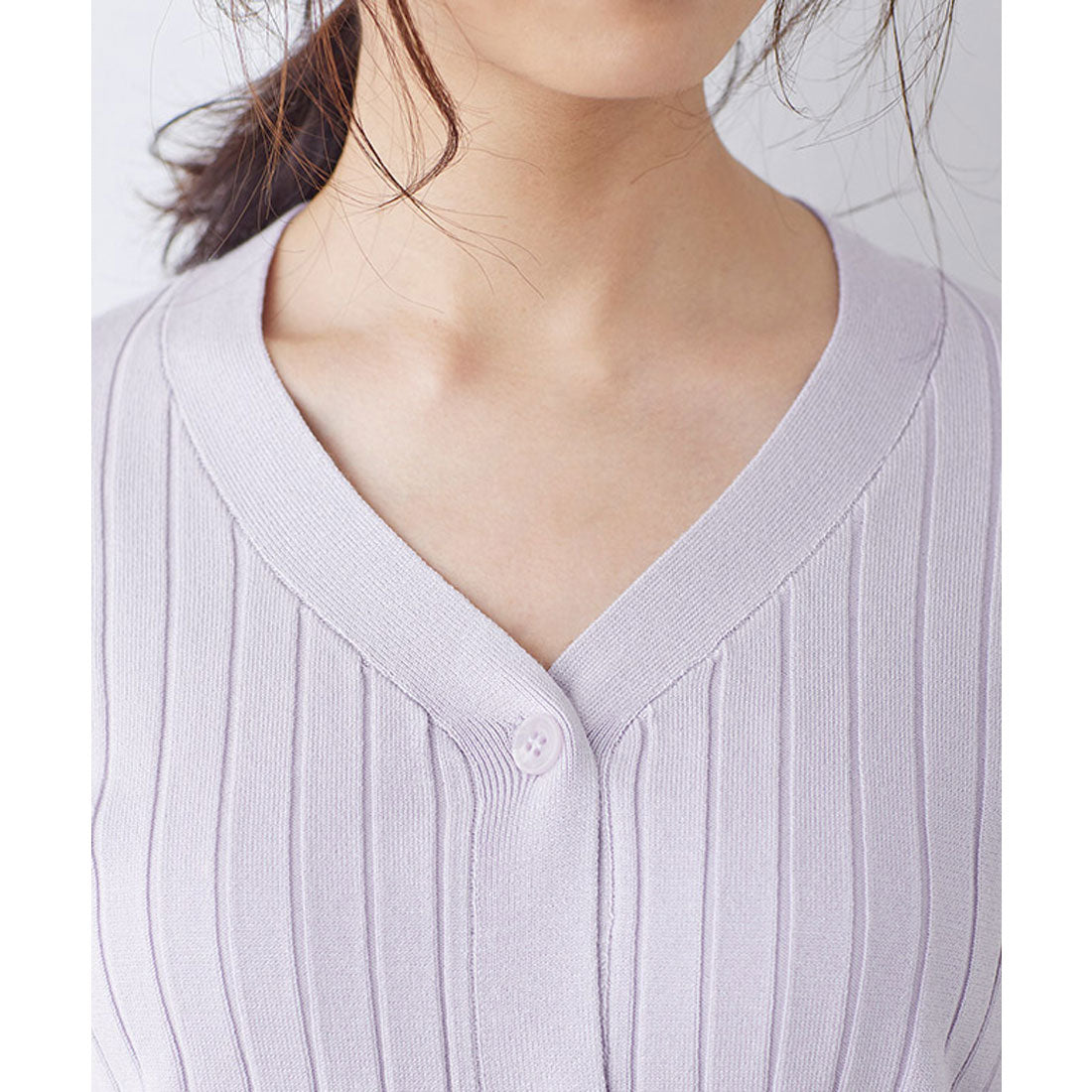 ウォッシャブルリブカーディガン （ピンクベージュ） ピンクベージュ