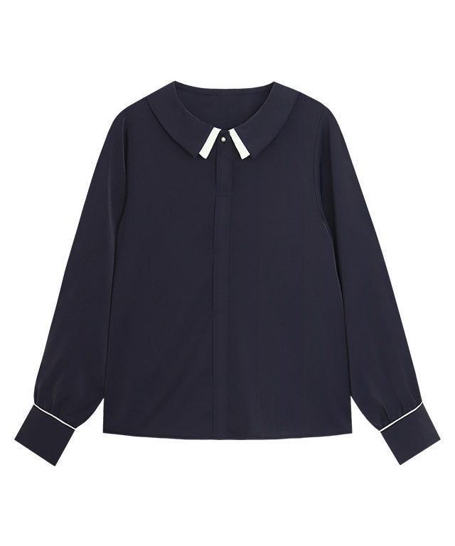 Layered Collar Style Blouse