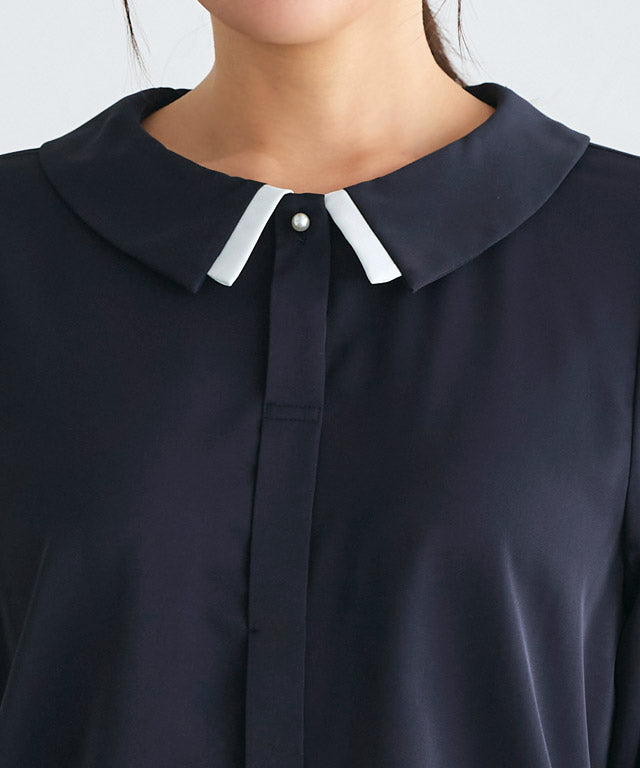 Layered Collar Style Blouse