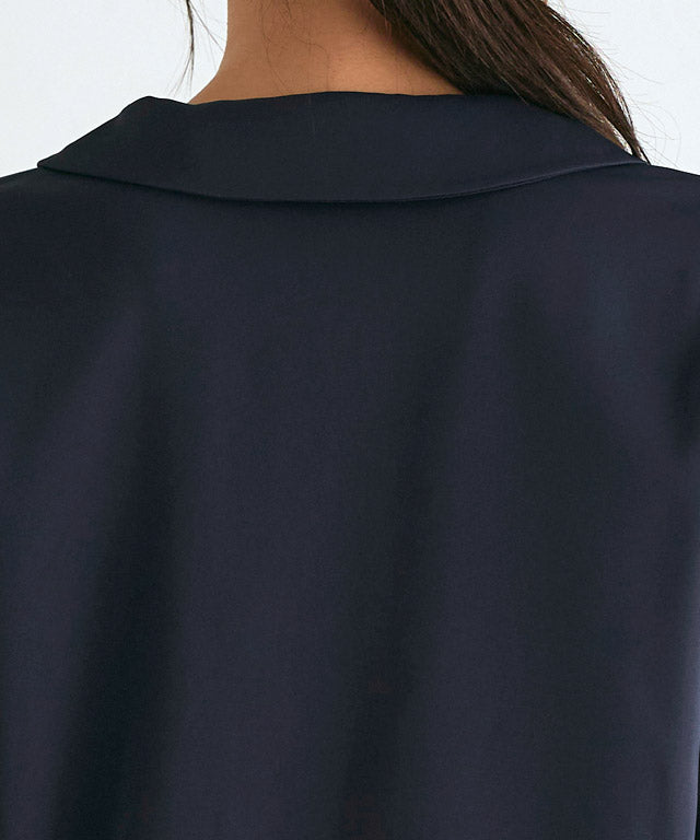 Layered Collar Style Blouse