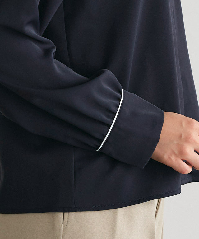 Layered Collar Style Blouse