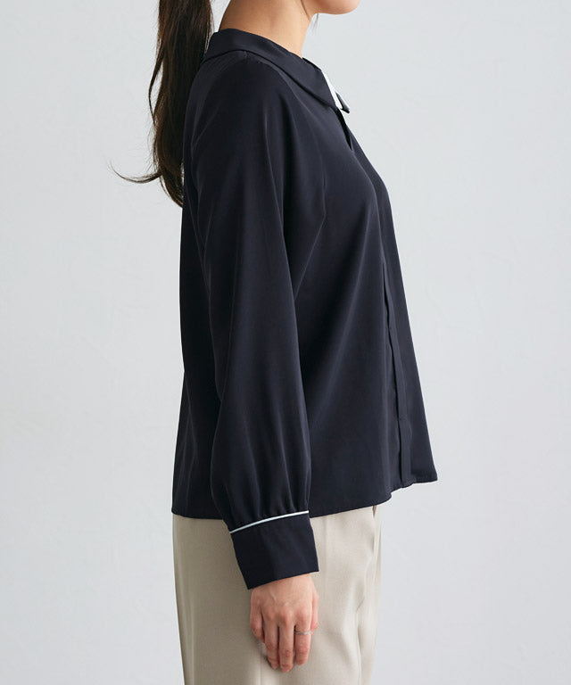 Layered Collar Style Blouse