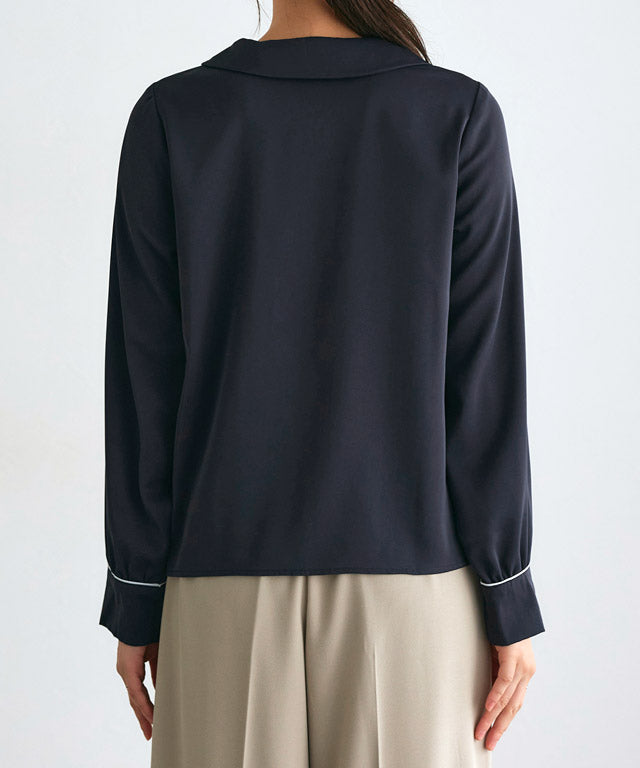 Layered Collar Style Blouse