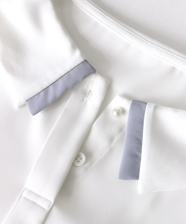 Layered Collar Style Blouse