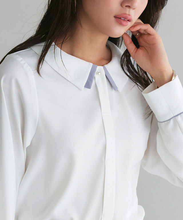 Layered Collar Style Blouse