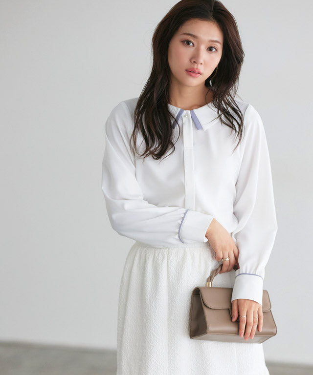 Layered Collar Style Blouse
