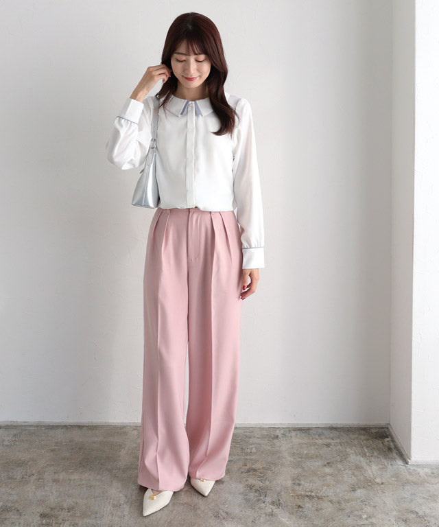 Layered Collar Style Blouse