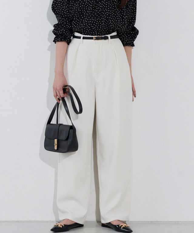 マーベラス バイ ピエロ marvelous by Pierrot 【高身長向け】タックカーブパンツ （オフホワイト） オフホワイト