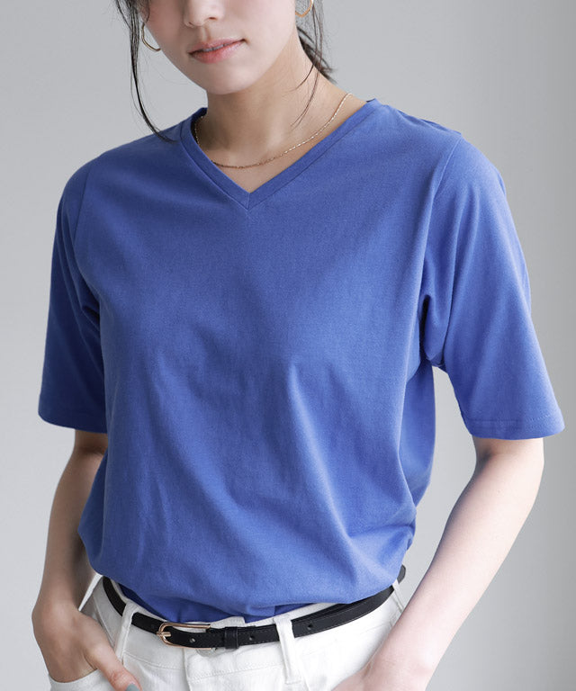 デザインが選べるベーシックTシャツ【Ctype】 （ブルー） ブルー