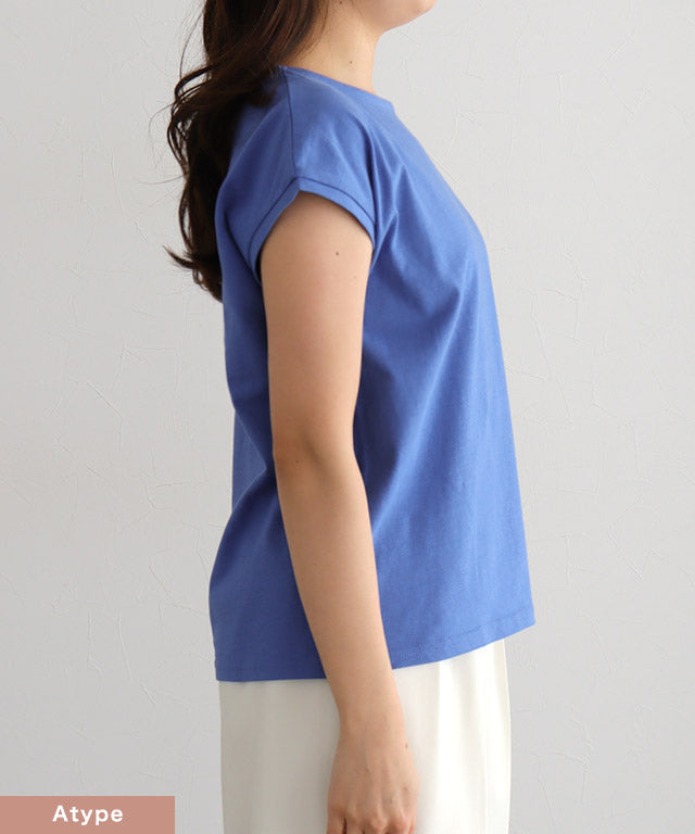 デザインが選べるベーシックTシャツ【Ctype】 （ブルー） ブルー