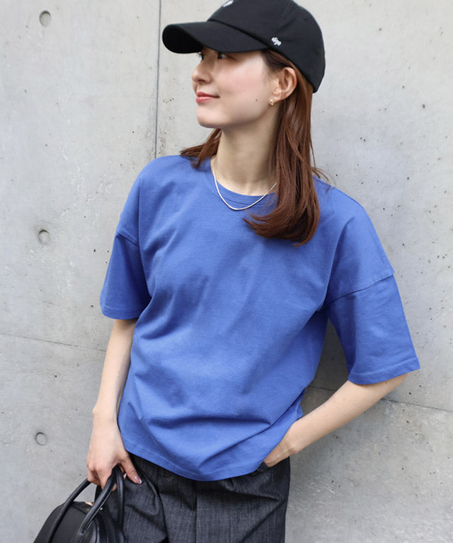 デザインが選べるベーシックTシャツ【Ctype】 （ブルー） ブルー