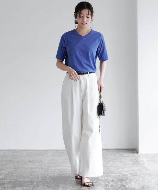 デザインが選べるベーシックTシャツ【Ctype】 （ブルー） ブルー