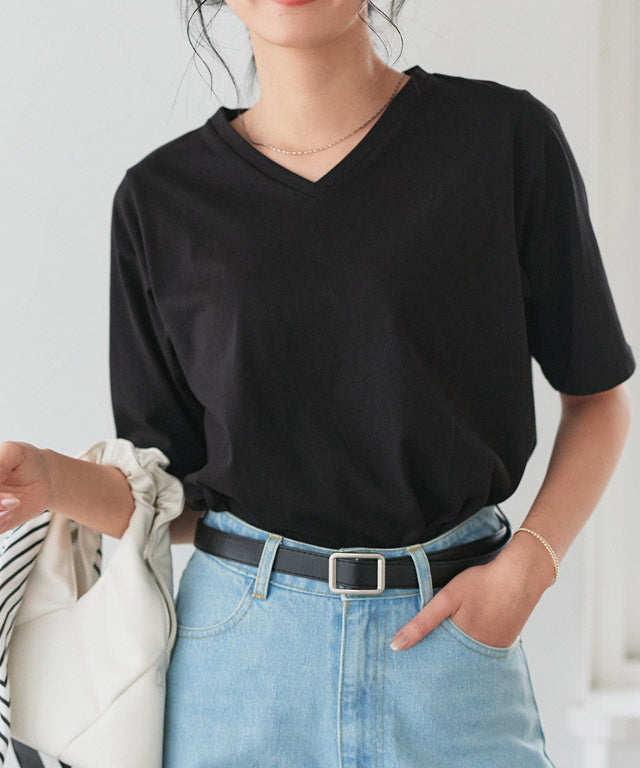 デザインが選べるベーシックTシャツ【Ctype】 （ブラック） ブラック