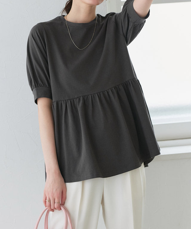 パフフレアTシャツ （オフホワイト） オフホワイト