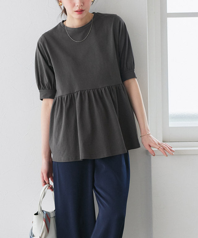 パフフレアTシャツ （オフホワイト） オフホワイト