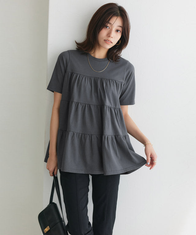 イージーケアティアードTシャツ （ネイビー） ネイビー