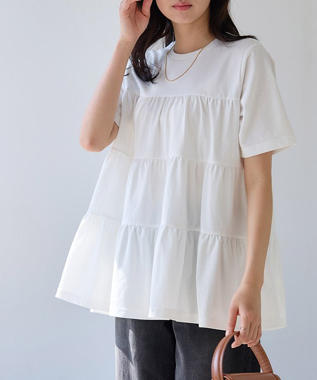 イージーケアティアードTシャツ （ネイビー） ネイビー
