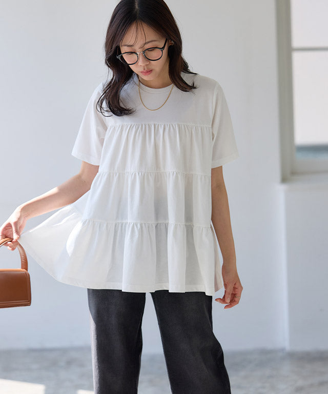 イージーケアティアードTシャツ （ネイビー） ネイビー