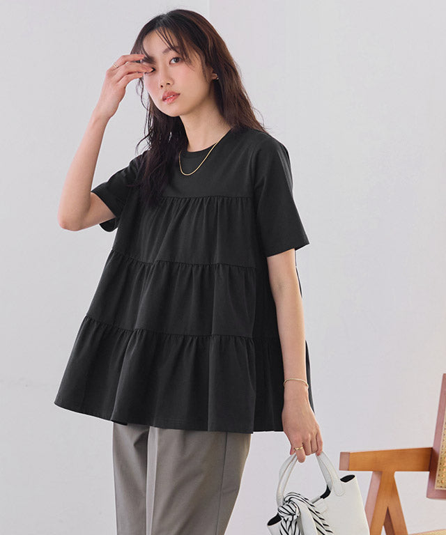 イージーケアティアードTシャツ （ネイビー） ネイビー