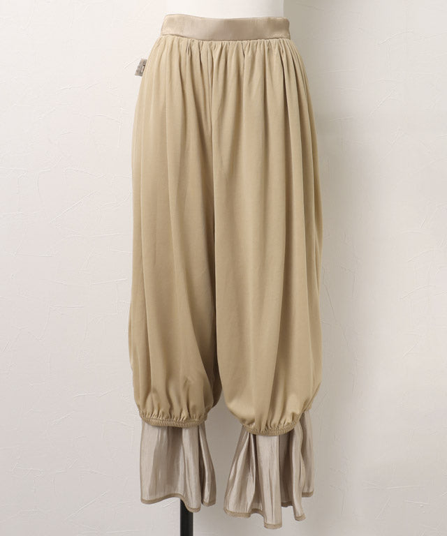 マーベラス バイ ピエロ marvelous by Pierrot シャイニーサテンワイドパンツ （ライトグレー） ライトグレー