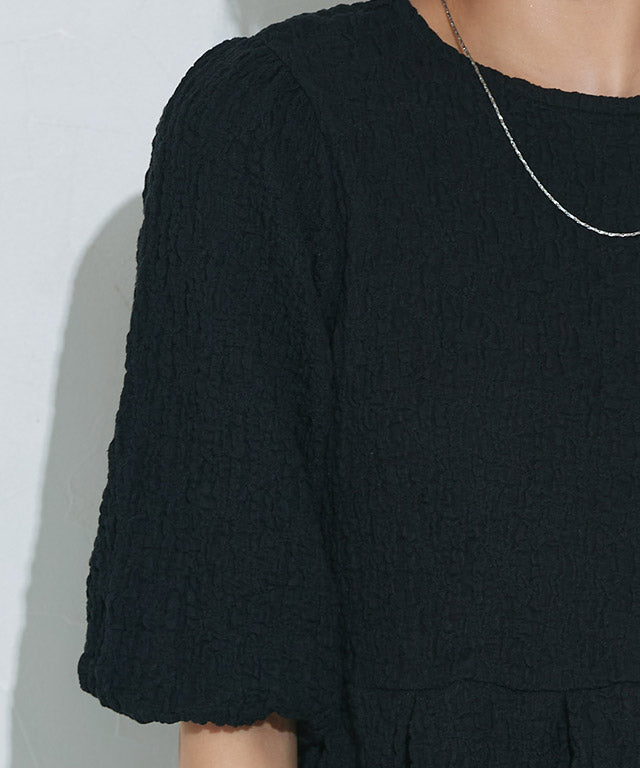 マーベラス バイ ピエロ marvelous by Pierrot ふくれジャカードウエストタックトップス （オフホワイト） オフホワイト