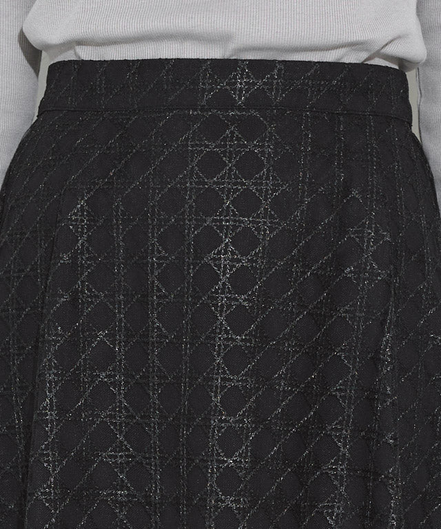 マーベラス バイ ピエロ marvelous by Pierrot 【低身長向け】シアーチェックフレアスカート （ブラック） ブラック