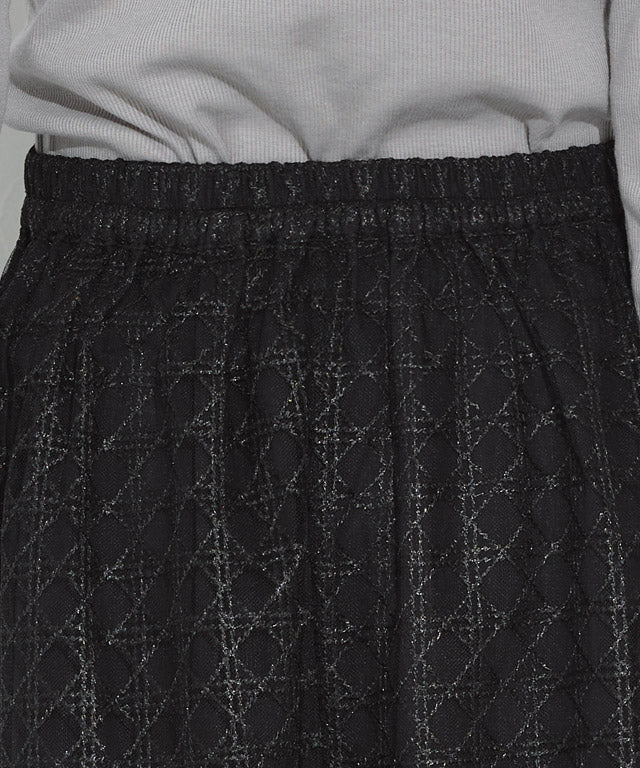 マーベラス バイ ピエロ marvelous by Pierrot 【低身長向け】シアーチェックフレアスカート （ブラック） ブラック