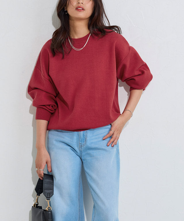 マーベラス バイ ピエロ marvelous by Pierrot 綿混ボリュームスリーブニット （アイボリー） アイボリー