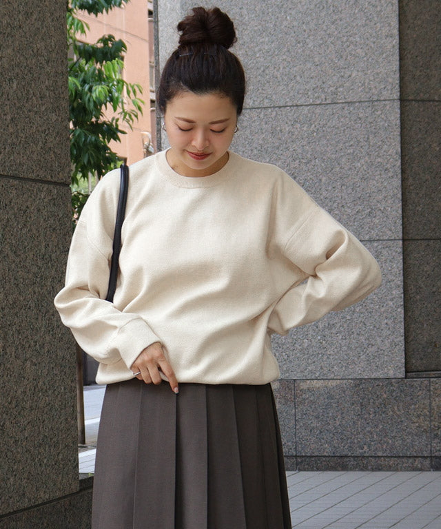 マーベラス バイ ピエロ marvelous by Pierrot 綿混ボリュームスリーブニット （アイボリー） アイボリー