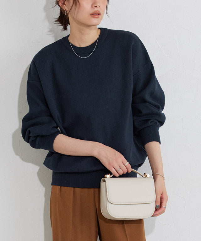 マーベラス バイ ピエロ marvelous by Pierrot 綿混ボリュームスリーブニット （ネイビー） ネイビー