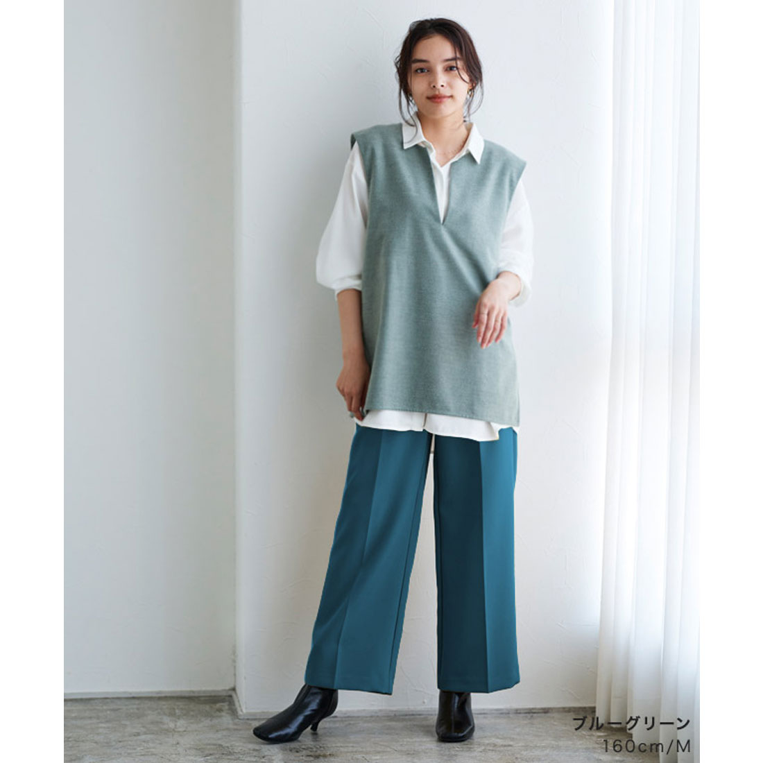 マーベラス バイ ピエロ marvelous by Pierrot センタープレスボックスパンツ （ホワイト） ホワイト