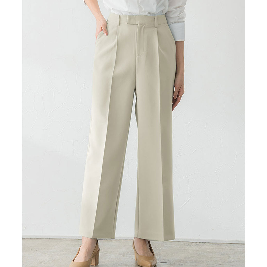 マーベラス バイ ピエロ marvelous by Pierrot センタープレスボックスパンツ （ホワイト） ホワイト