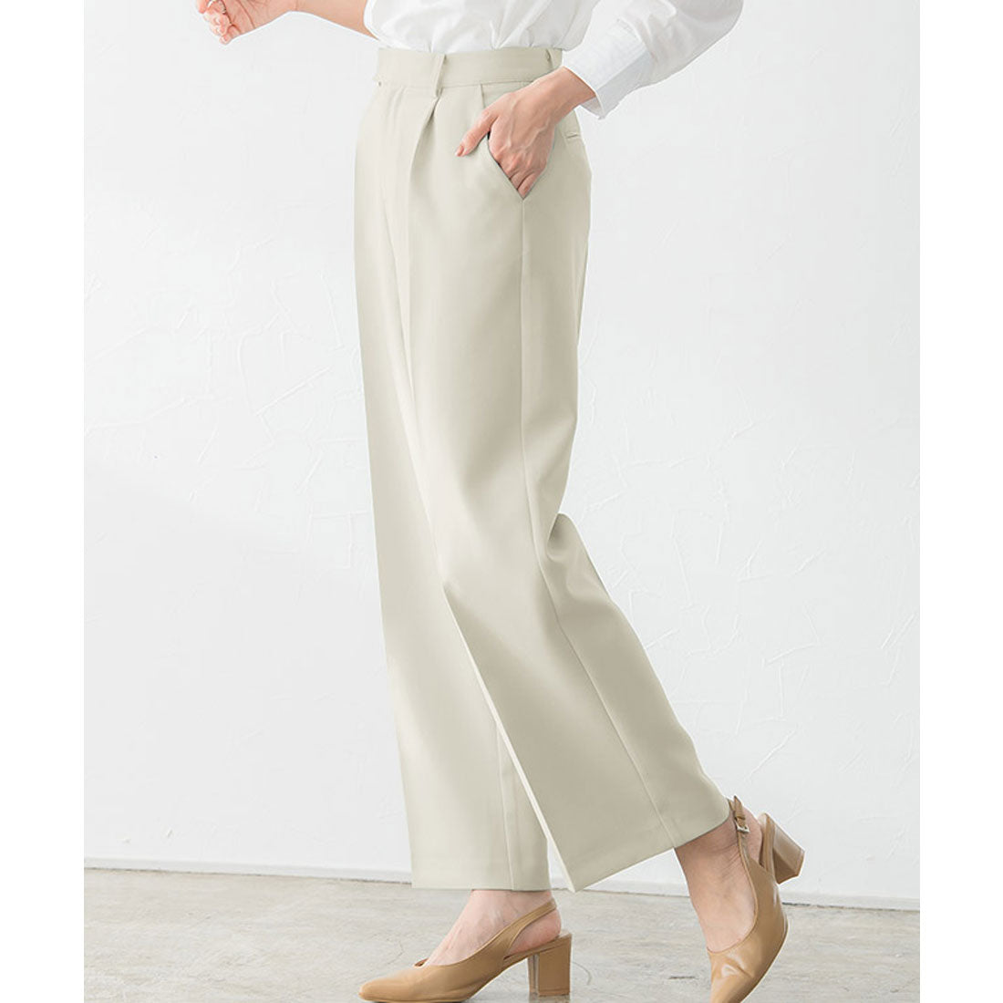 マーベラス バイ ピエロ marvelous by Pierrot センタープレスボックスパンツ （ホワイト） ホワイト