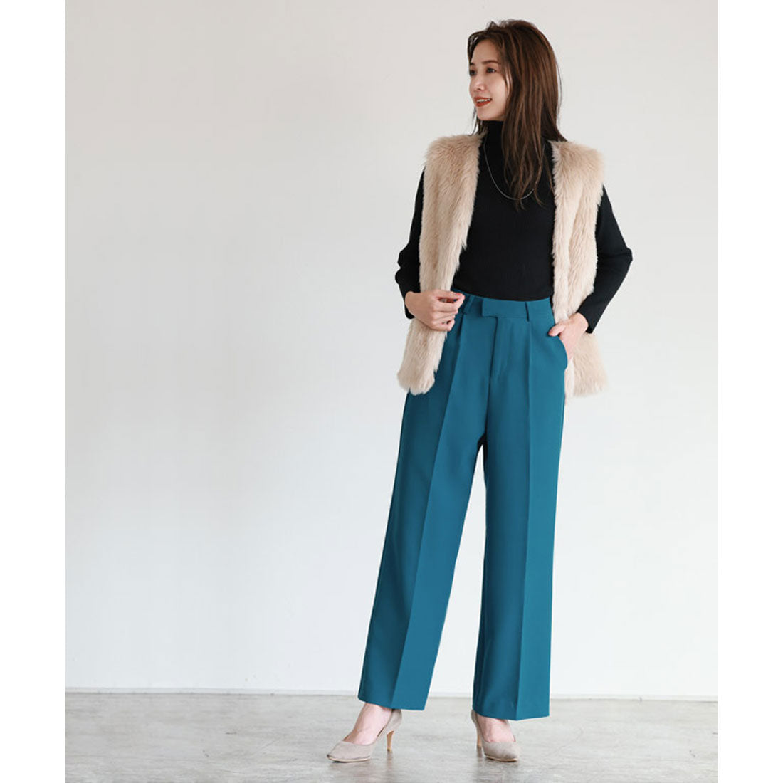 マーベラス バイ ピエロ marvelous by Pierrot センタープレスボックスパンツ （ホワイト） ホワイト