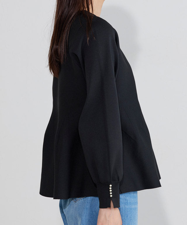 マーベラス バイ ピエロ marvelous by Pierrot 構築デザインペプラムニット （アイボリー） アイボリー