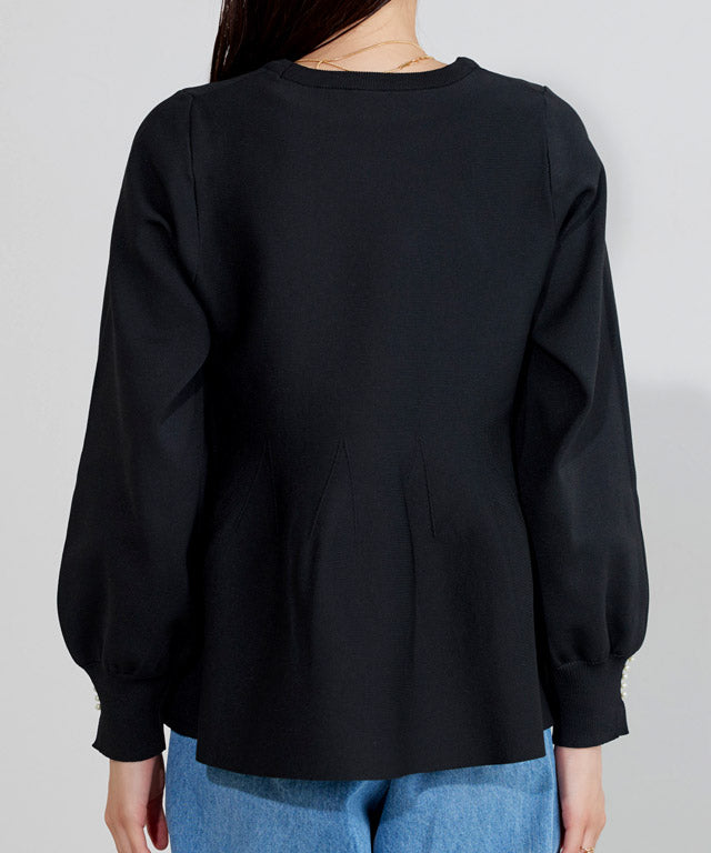 マーベラス バイ ピエロ marvelous by Pierrot 構築デザインペプラムニット （アイボリー） アイボリー