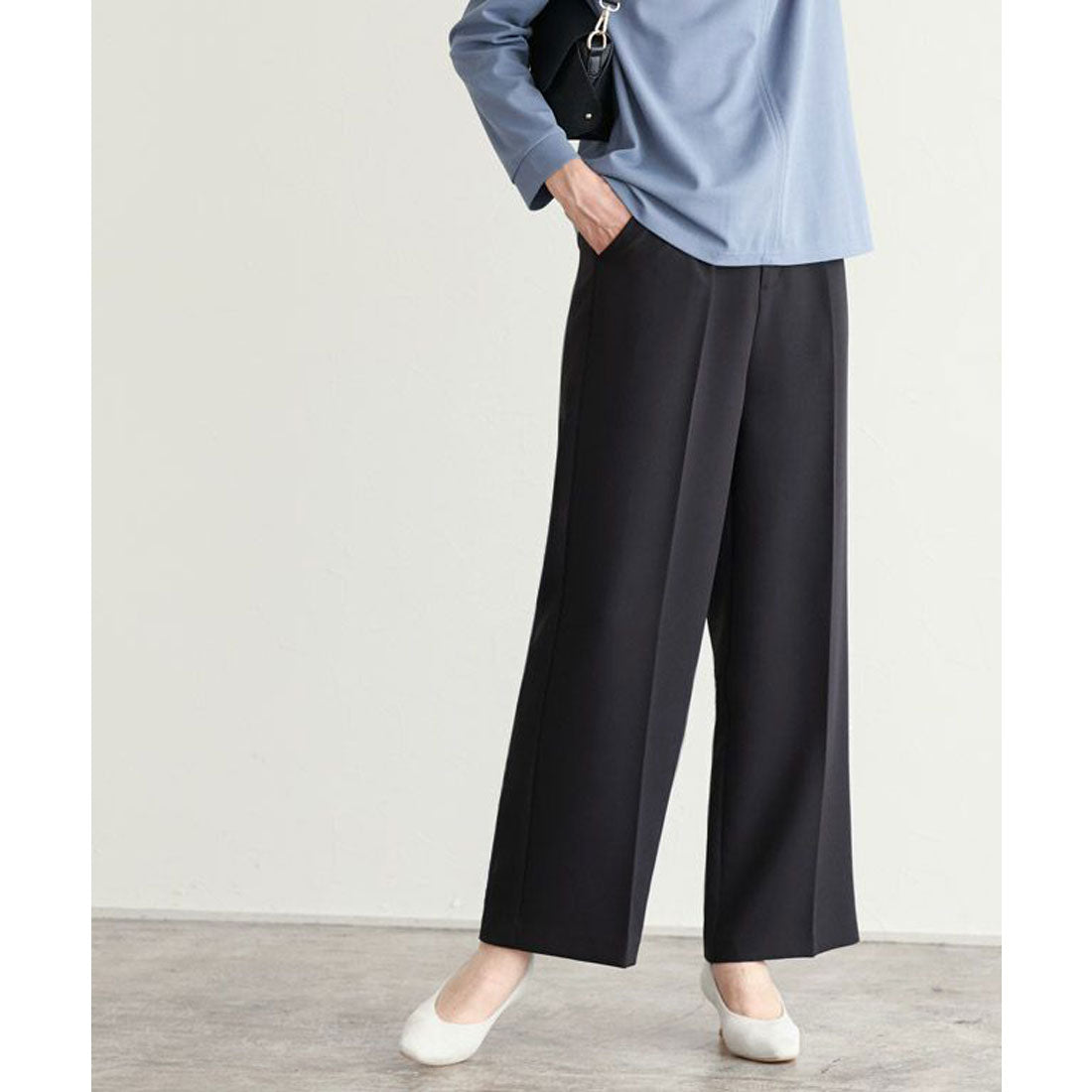 センタープレスボックスパンツ （ブラック） ブラック