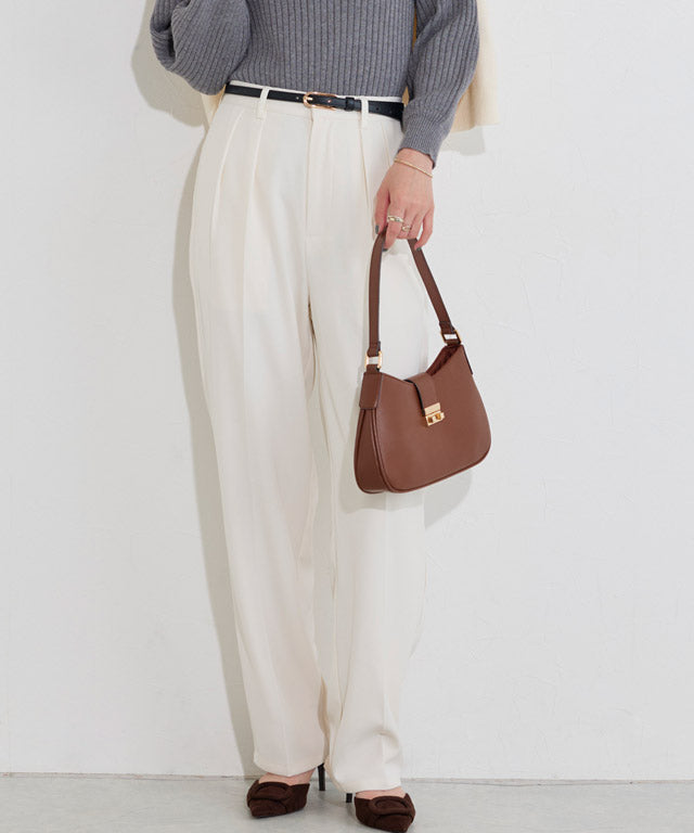 マーベラス バイ ピエロ marvelous by Pierrot 【高身長向け】センタープレスタックテーパードパンツ （オフホワイト） オフホワイト