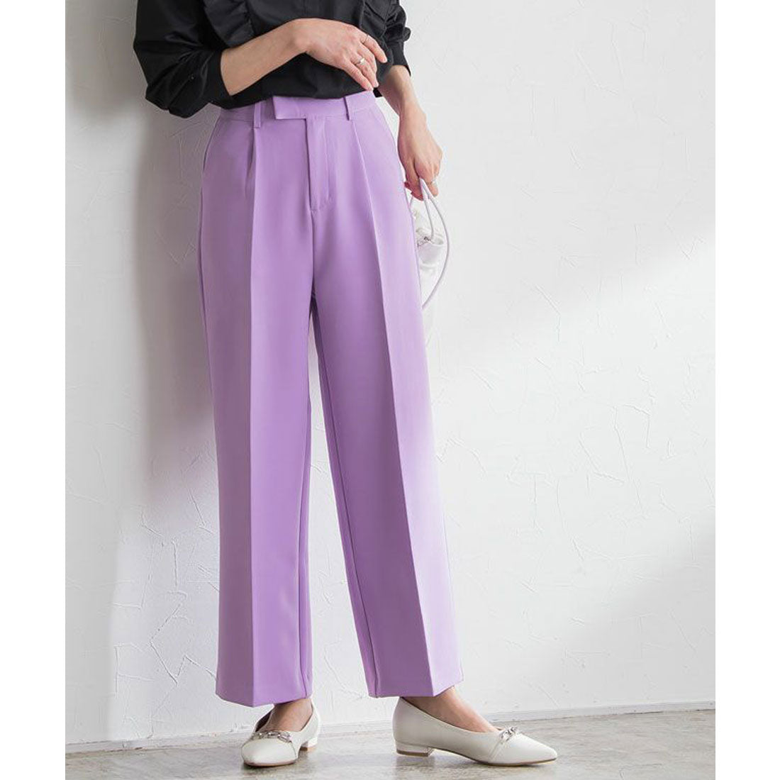 センタープレスボックスパンツ （ラベンダー） ラベンダー